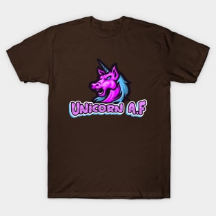 Unicorn AF, Funny Cute, Unicorn Gift, Unicorn Meme T-Shirt